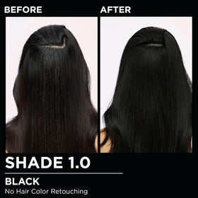 Garnier Olia being applied to hair demonstrating even coverage