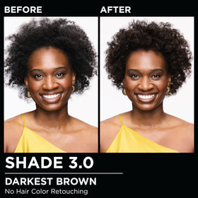 Garnier Olia kit contents laid out for easy at-home coloring