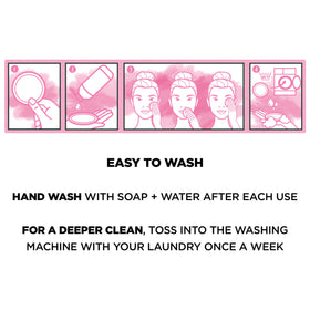 Garnier pad on bathroom vanity in lifestyle scene promoting sustainable routine