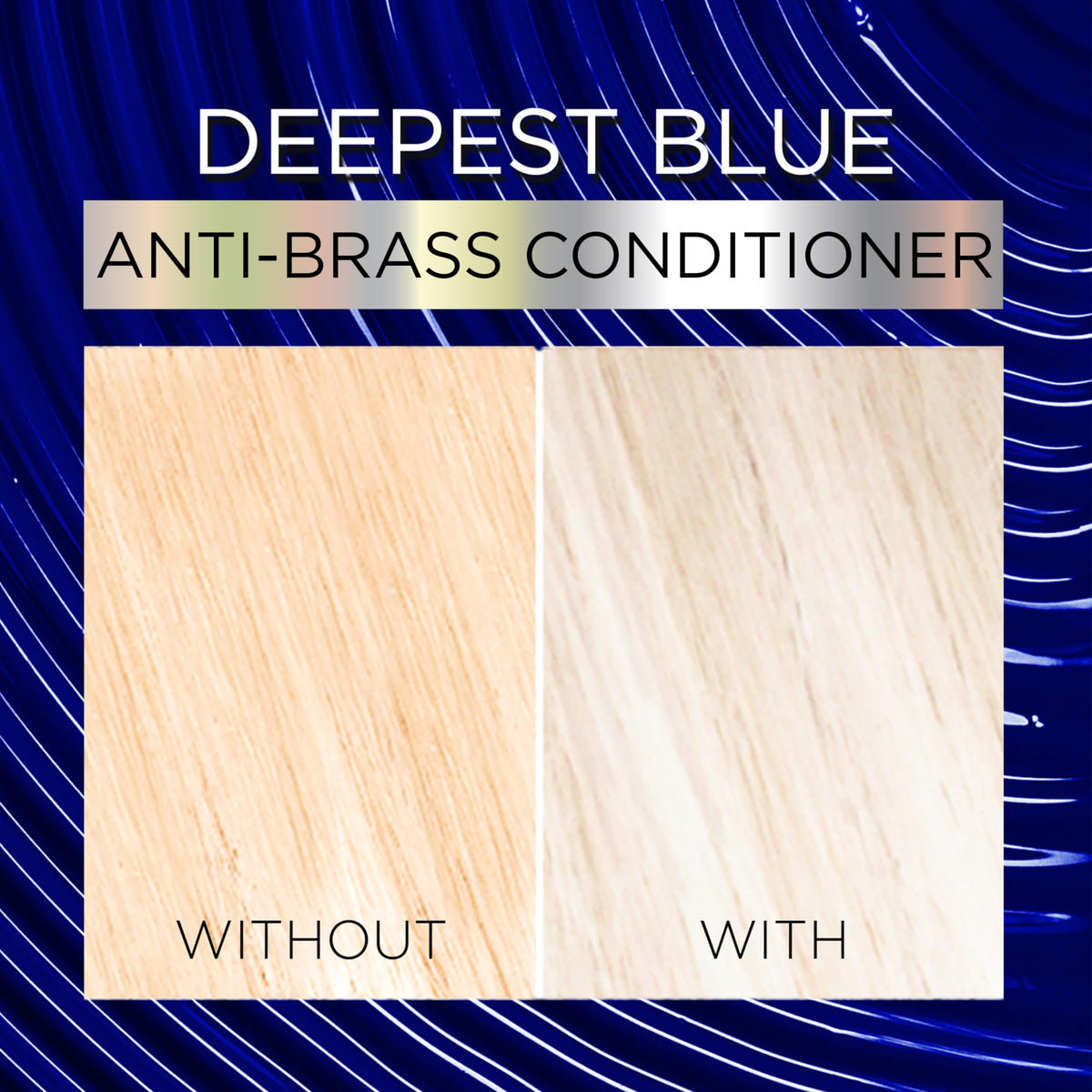 Garnier PL3 after-color conditioner tube showing anti-brass blue neutralizing action
