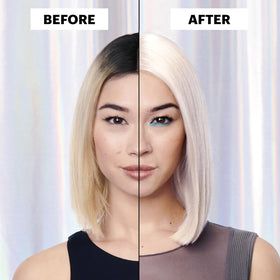 Garnier PL3 application in use on dry hair for at-home salon-style processing
