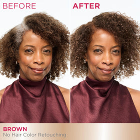 Garnier sachet opened with mixed demi-permanent cream for easy use