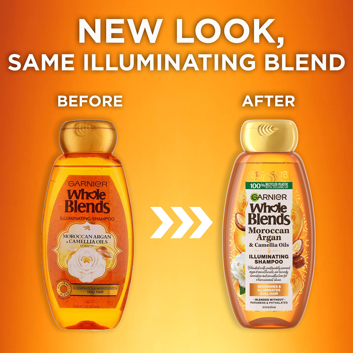 Garnier argan oil droplet and camellia detail highlighting nourishment