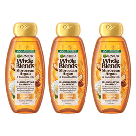 Garnier bottle front view showing label and nourishing shine benefit