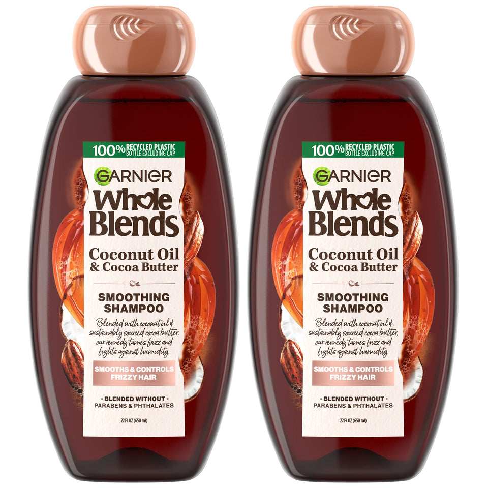 Garnier Whole Blends front packaging showing label and 2-count for easy selection and benefits
