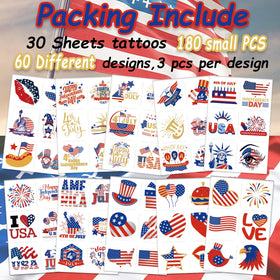 Garsellen close-up of sheet showing American flag and eagle designs, clear detail benefit