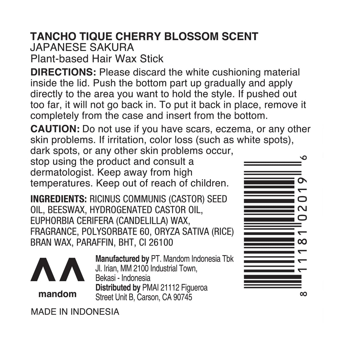 Gatsby Tancho cherry blossom scent visual, conveys refined fragrance for fresh confidence