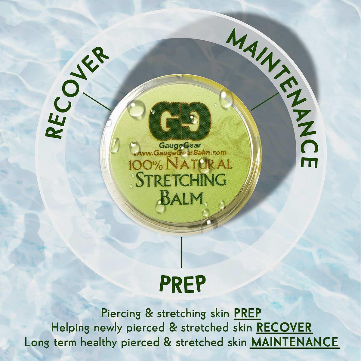Gauge Gear open jar texture close‑up showing smooth balm ready for easy application
