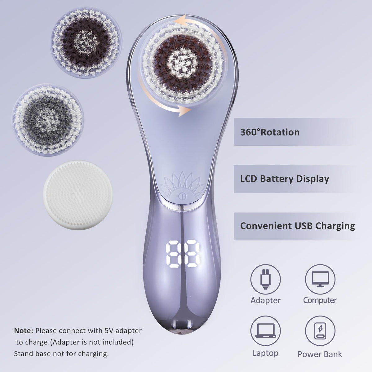 Gaurins charging cable and base displaying rechargeable battery convenience