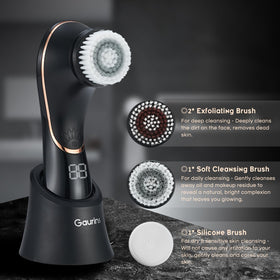 Gaurins soft-bristle close-up texture, gentle exfoliation and comfortable daily use
