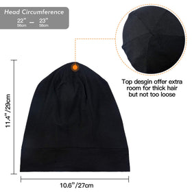 GB Selected side profile showing full-coverage slouchy beanie style