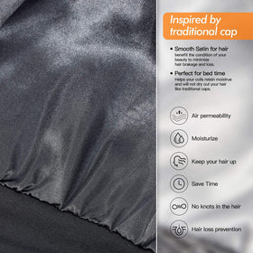 GB Selected close-up of silky satin lining protecting hair from friction