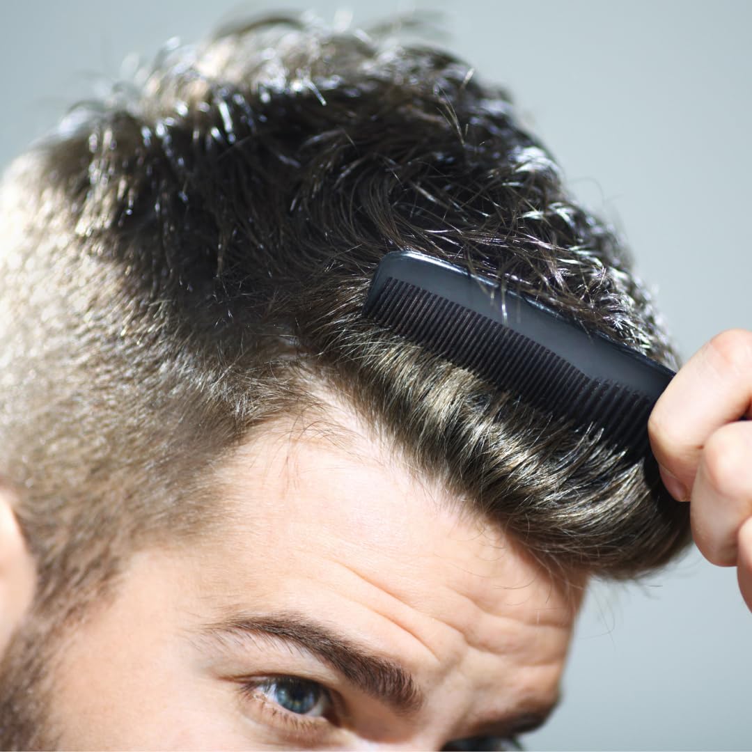 G.B.S close-up of rounded teeth preventing scalp irritation