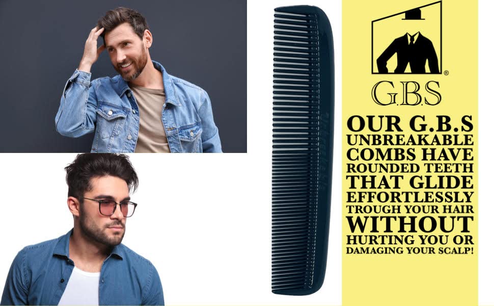 G.B.S comb shaping a beard to create neat symmetry