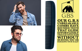 G.B.S comb shaping a beard to create neat symmetry