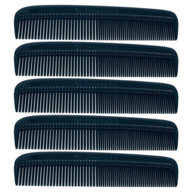 G.B.S front view of five-pack pocket combs showing compact benefit