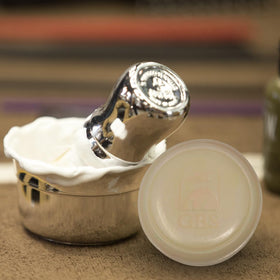 G.B.S label close-up showing ingredient claim and natural formulation reassurance