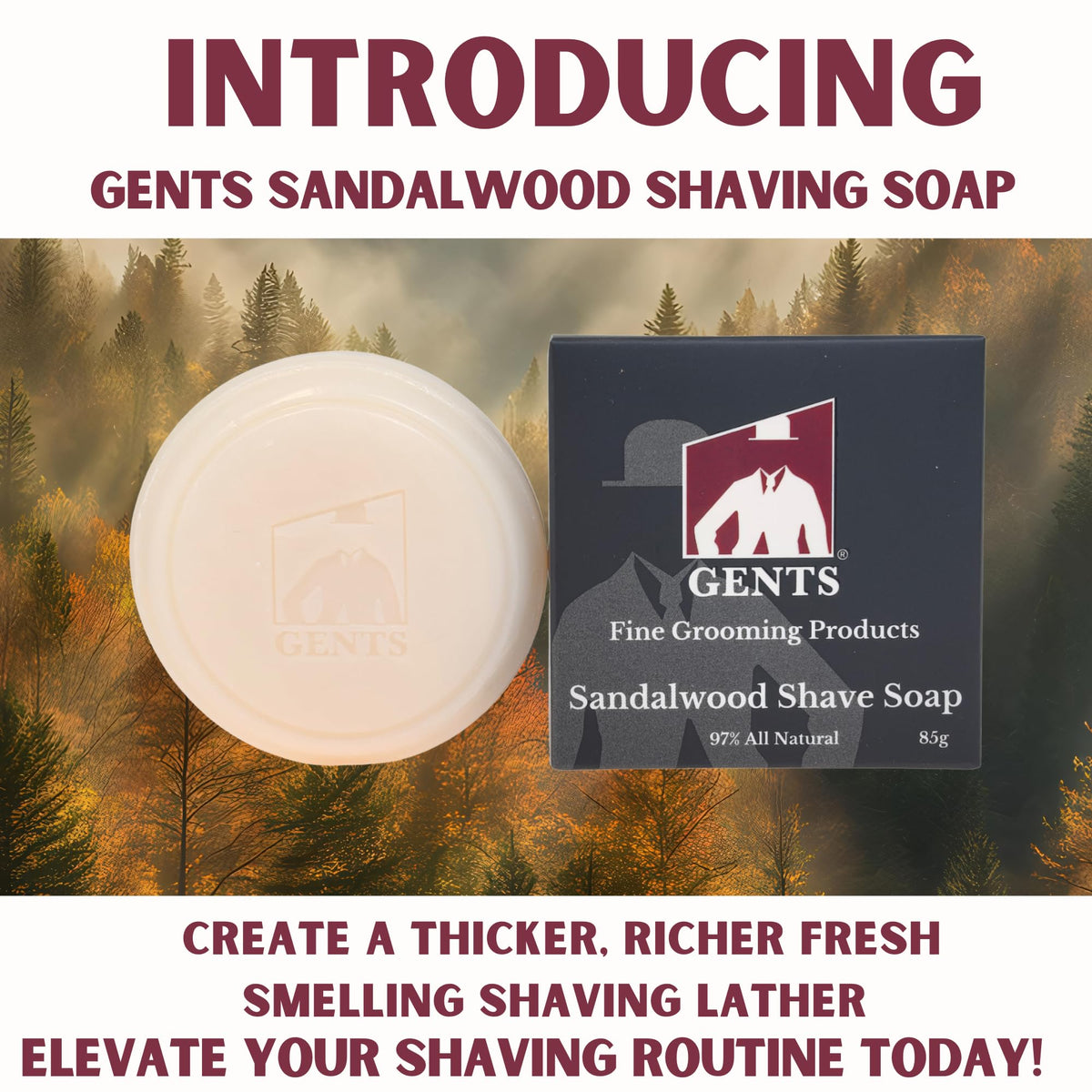 G.B.S close-up of soap texture highlighting creamy consistency for richer lather and smoother shave