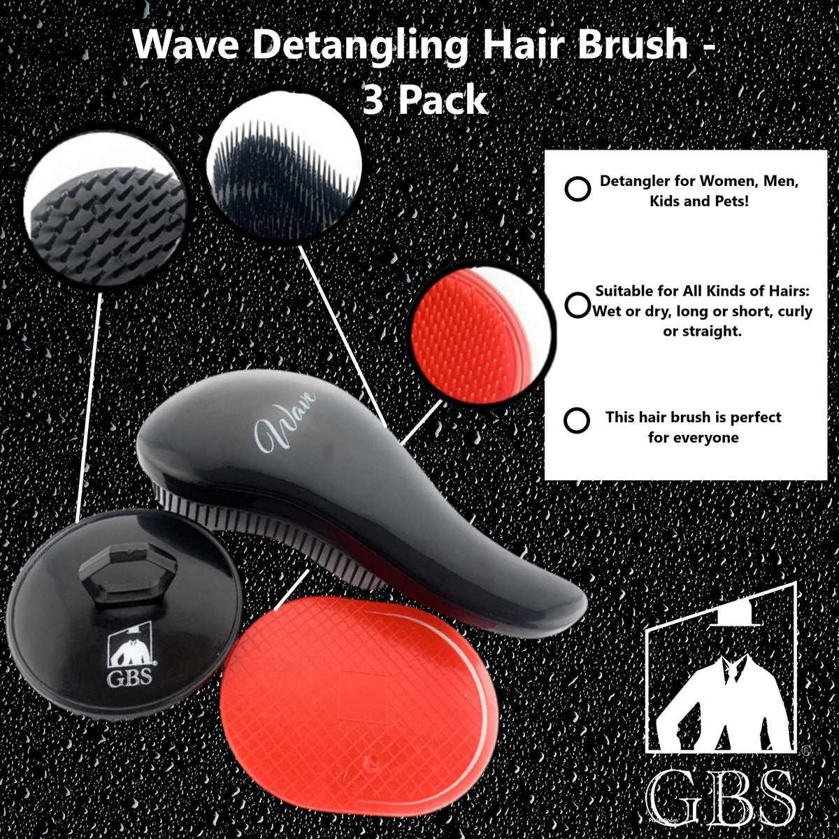 G.B.S distributing conditioner evenly to improve product coverage