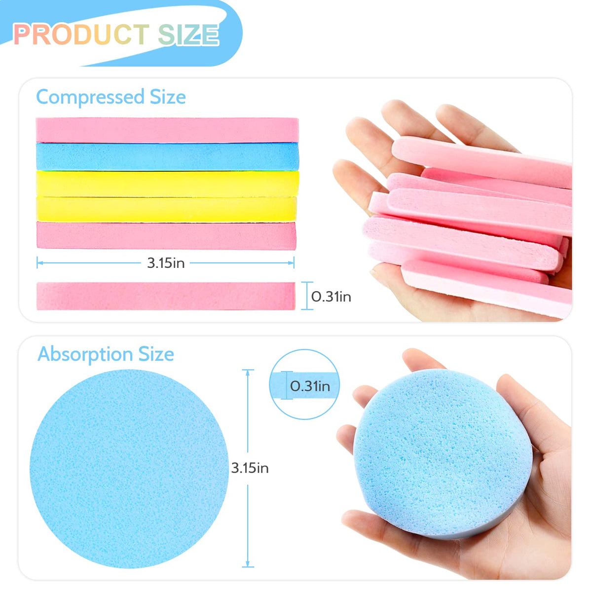 Gddochn close-up of expanded sponge texture, soft surface for gentle exfoliation