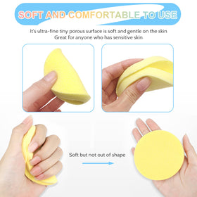 Gddochn sponge removing makeup on cheek, effective cleansing without harsh rubbing