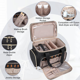 GDNasist transparent top pocket holding hair styler for quick access