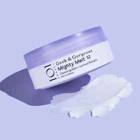 Geek & Gorgeous balm emulsifying with water showing easy rinse benefit