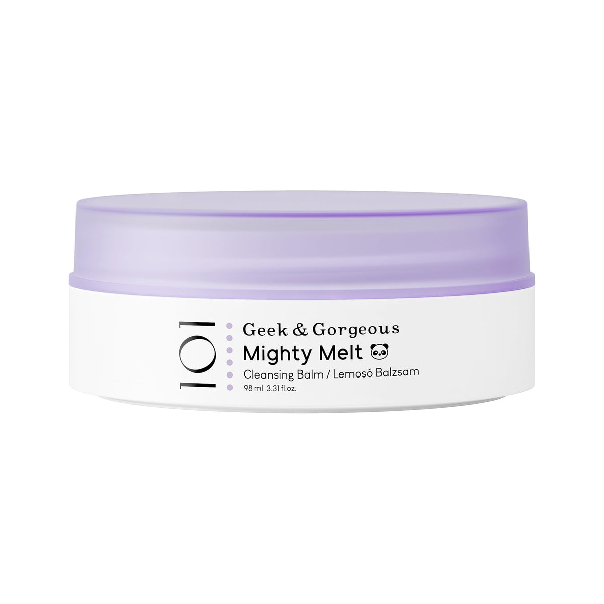 Geek & Gorgeous front jar view showing label and clean design benefit