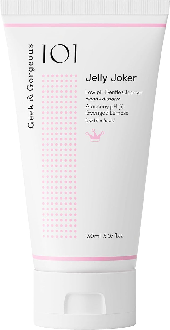 Geek & Gorgeous Jelly Joker front packaging showing bottle and label, clear product benefit