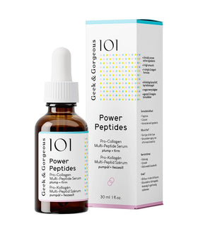 Geek & Gorgeous label close-up showing ingredient names and concentration for informed buyers