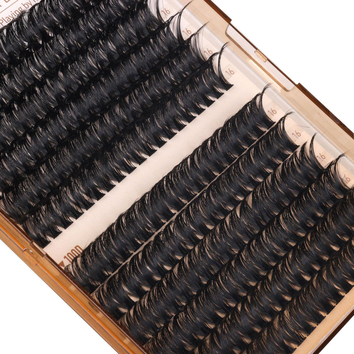 Geeneiya applying clusters in a mirror to show DIY control and salon-like results