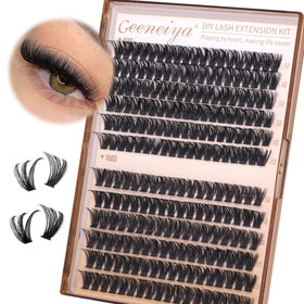 Geeneiya applying clusters with tweezers demonstrating precise DIY placement