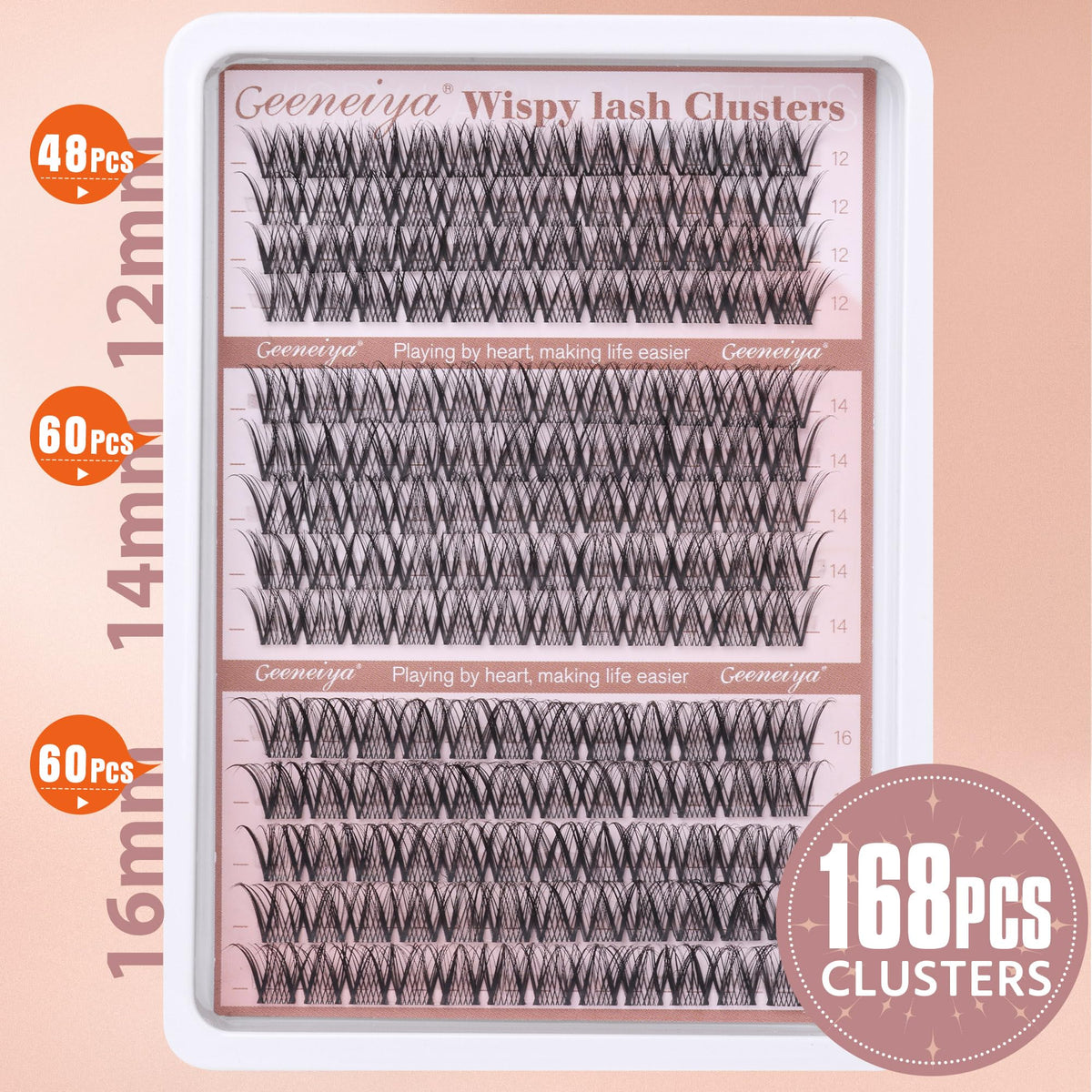 Geeneiya before and after eye view showing natural fuller lashes benefit