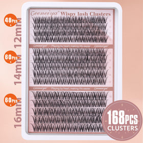Geeneiya before and after eye view showing natural fuller lashes benefit