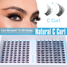 Geeneiya close-up of C curl fibers, showing texture and natural lift