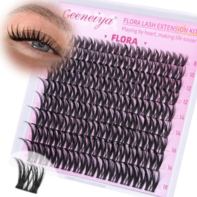 Geeneiya FLORA front packaging showing cluster set and brand