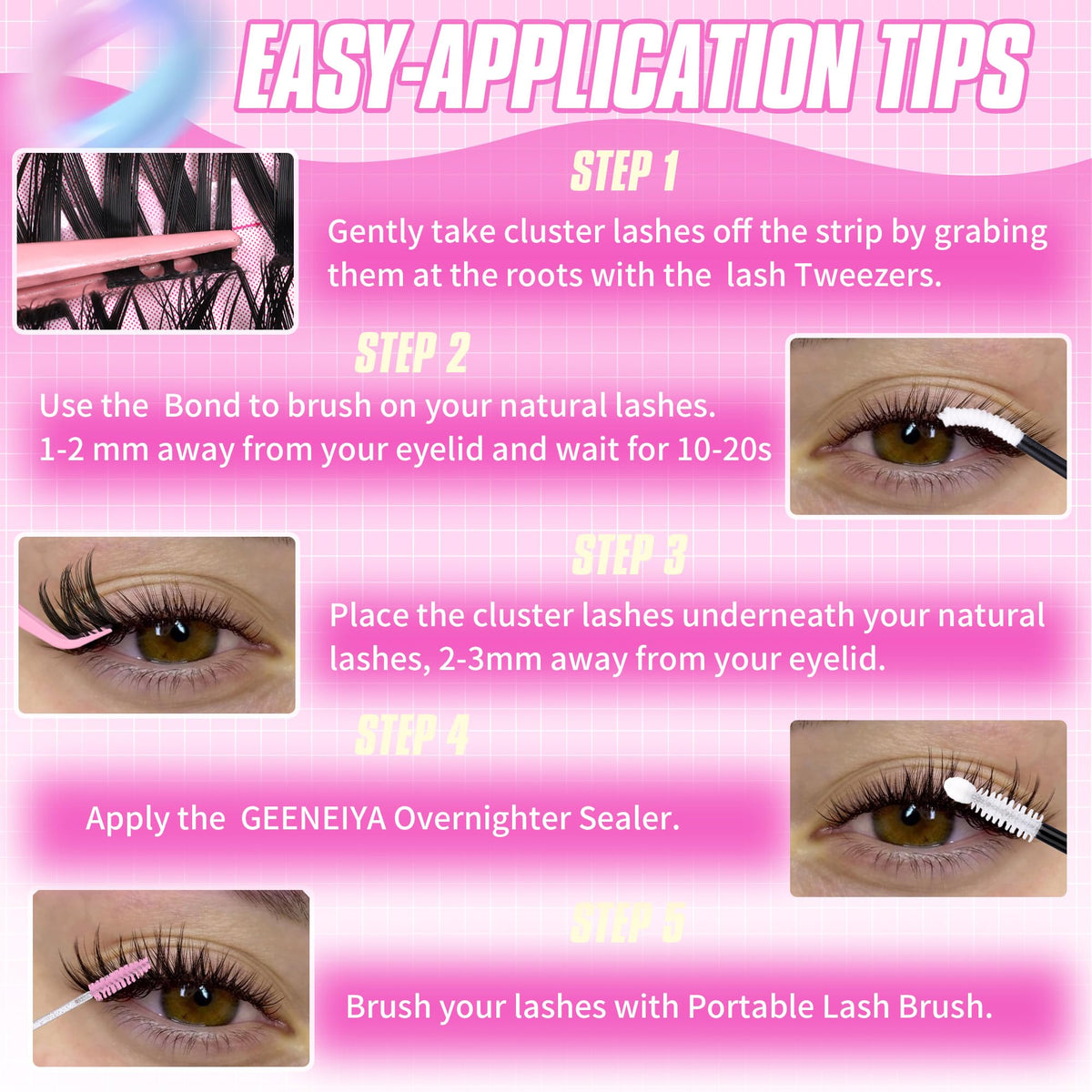 Geeneiya lifestyle worn look on model enhancing eye definition