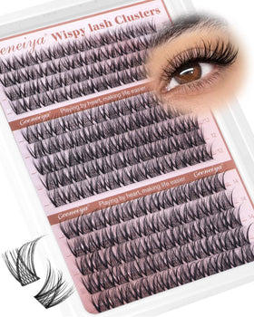 Geeneiya front packaging showing 168 clusters and natural look benefit