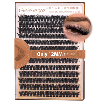 Geeneiya front packaging showing 12mm clusters and densities for quick selection