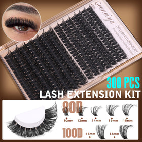 Geeneiya premium tweezers and waterproof bond displayed for precise placement and hold