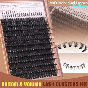 Geeneiya under lash clusters lifestyle shot adding playful depth