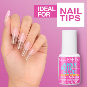 GEL PARTY bottle included in a professional salon kit arrangement to show compatibility and volume