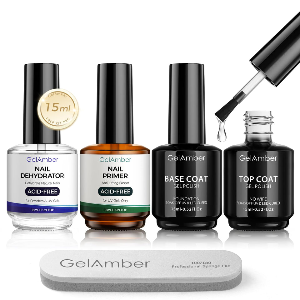 GELAMBER front packaging showing 4-piece prep kit for neat application