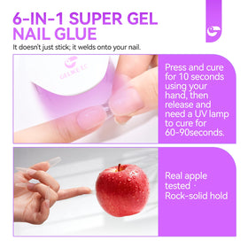 Gelike EC gel texture close-up showing smooth self-leveling and control