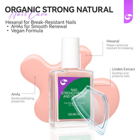 gelike ec 15ml bottle next to a coin highlighting compact travel size