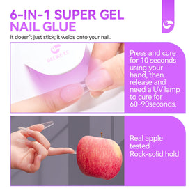 gelike ec gel texture closeup highlighting self‑leveling clarity for flawless finish