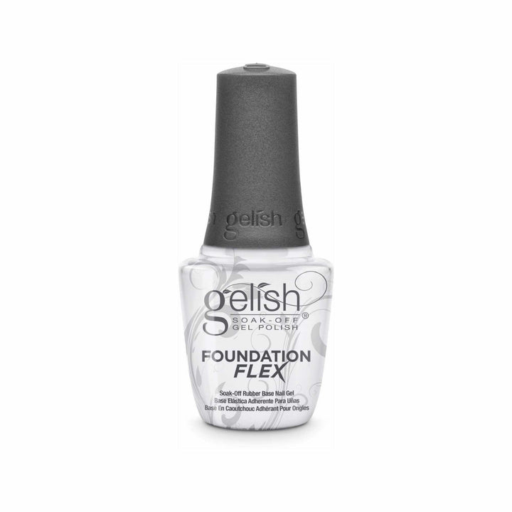 Gelish Foundation Flex front bottle showing brand and label benefit