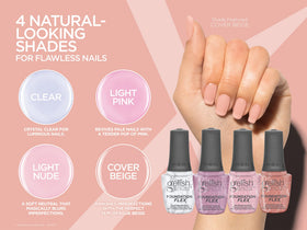 Gelish Foundation Flex application on nail demonstrating buildable volume