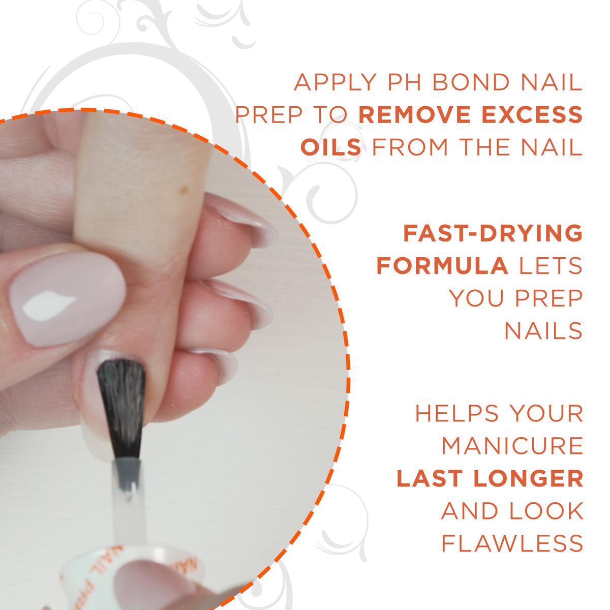 Gelish MINI pH Bond on salon station beside tools for professional-ready prep