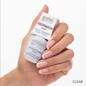 Gelish Structure Gel clear texture close-up revealing smooth self-leveling finish